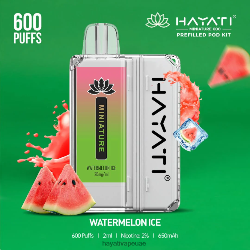 Hayati Miniature 600 مجموعة جراب ثلج البطيخ - Hayati Vapes Wholesale 4B028H50