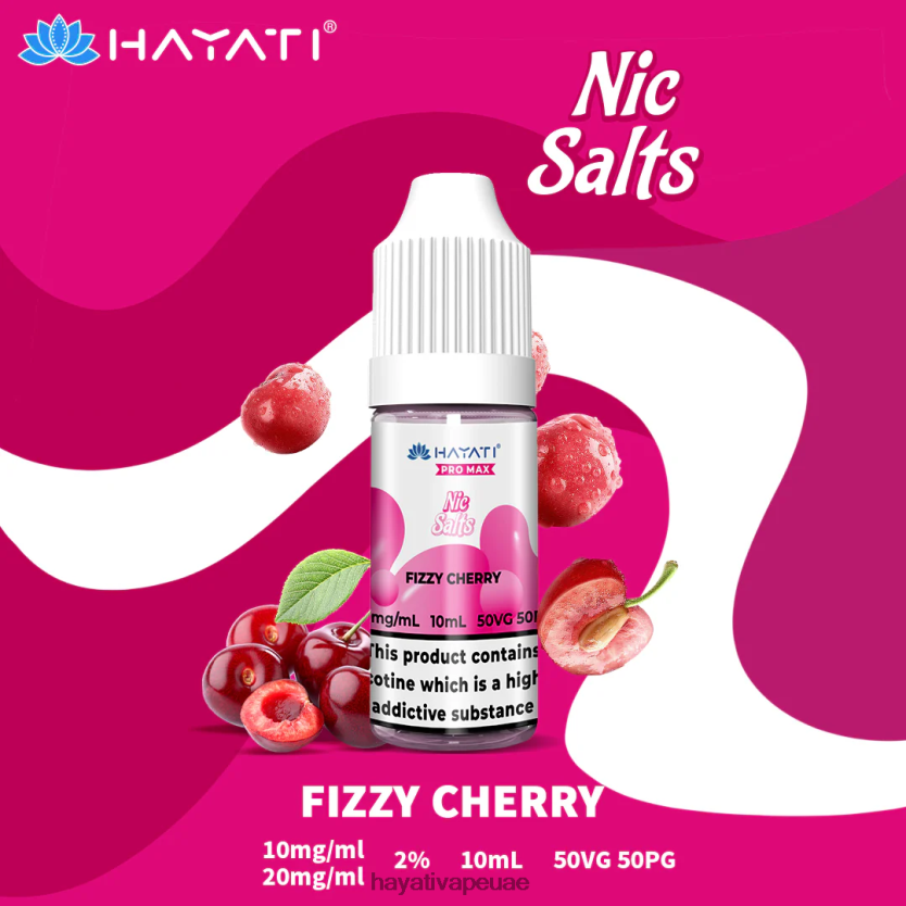 Hayati Pro Max أملاح النيكل الكرز الغازية - Hayati Vape Liquid 4B028H238