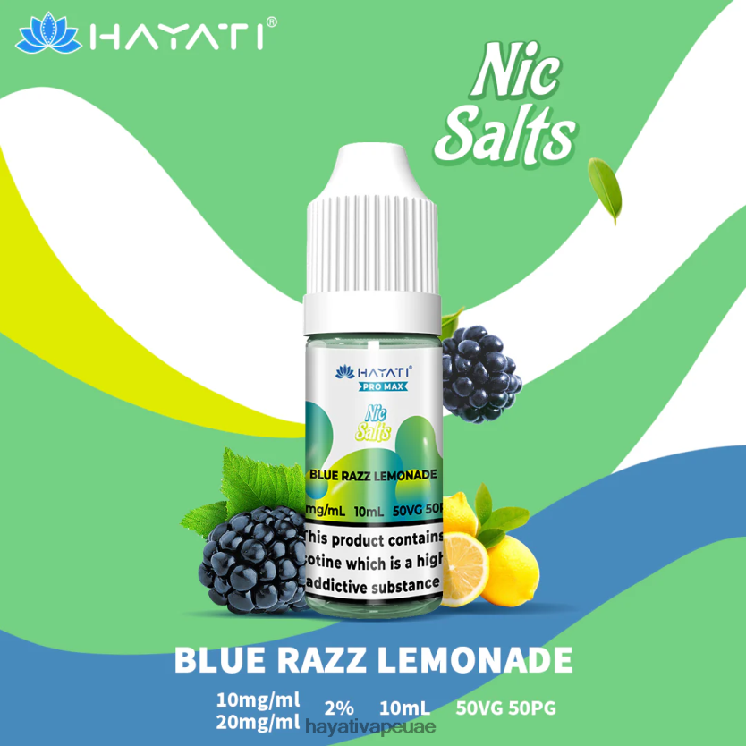 Hayati Pro Max أملاح النيكل عصير الليمون الأزرق - Hayati Vape Price 4B028H232