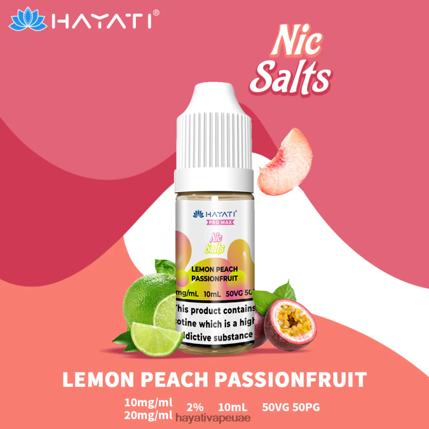 Hayati Pro Max أملاح النيكل الليمون والخوخ العاطفة - Hayati Vape Price 4B028H242