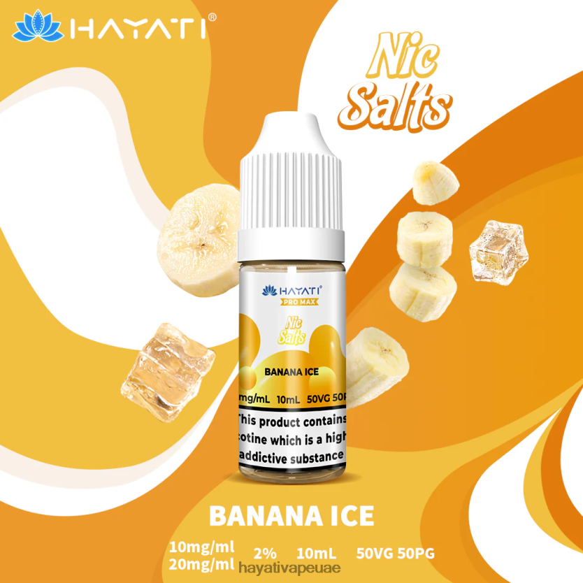 Hayati Pro Max أملاح النيكل جليد الموز - Hayati Vapes Wholesale 4B028H230