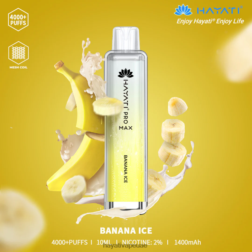 Hayati Pro Max يمكن التخلص منه جليد الموز - Hayati Vapes Wholesale 4B028H90