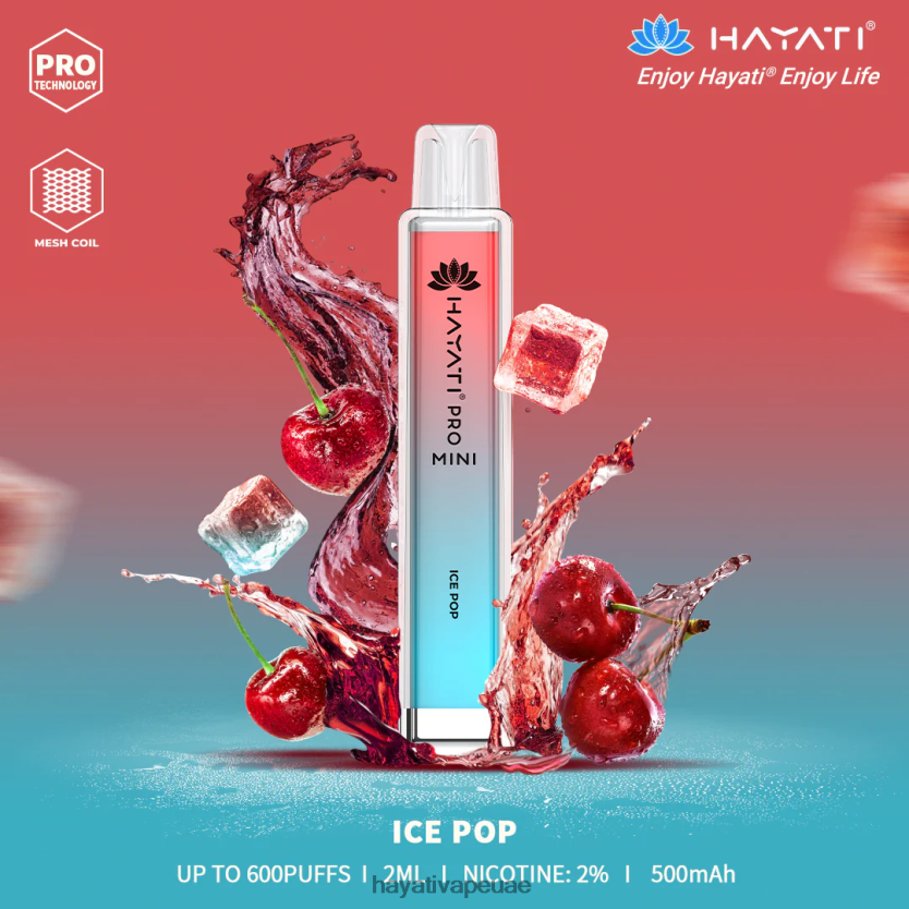Hayati Pro Mini يمكن التخلص منه البوب ​​الجليد - Hayati Vape Liquid 4B028H18