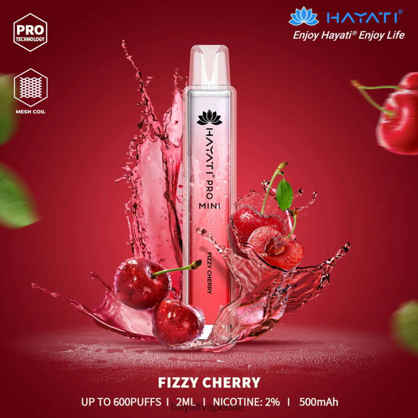 Hayati Pro Mini يمكن التخلص منه الكرز الغازية - Hayati Vape Near Me 4B028H9