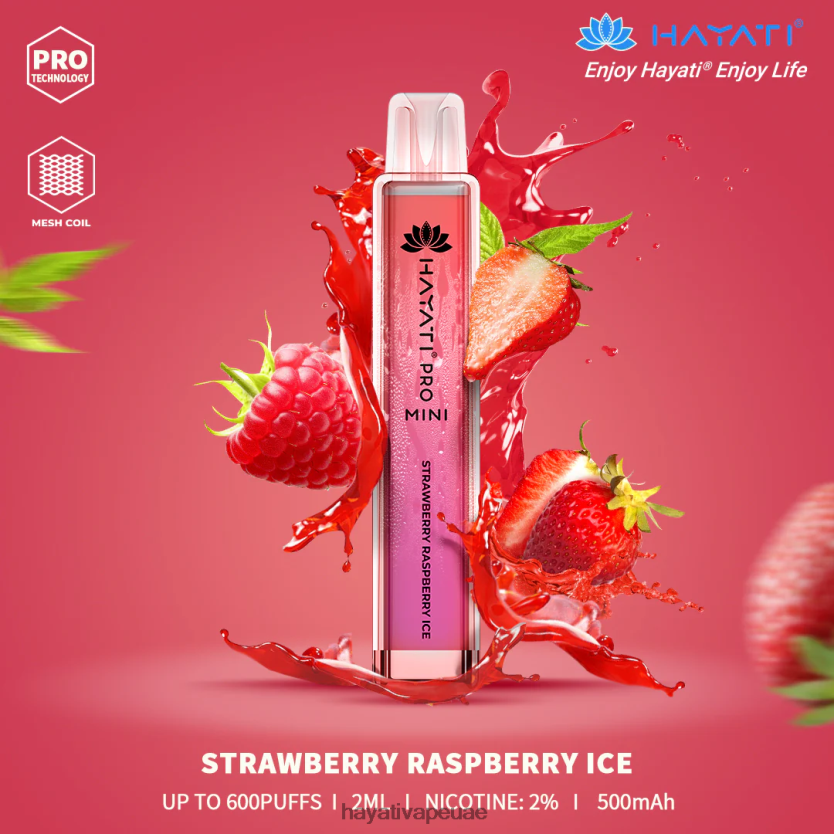 Hayati Pro Mini يمكن التخلص منه الفراولة والتوت الجليد - Hayati Vape Price 4B028H22