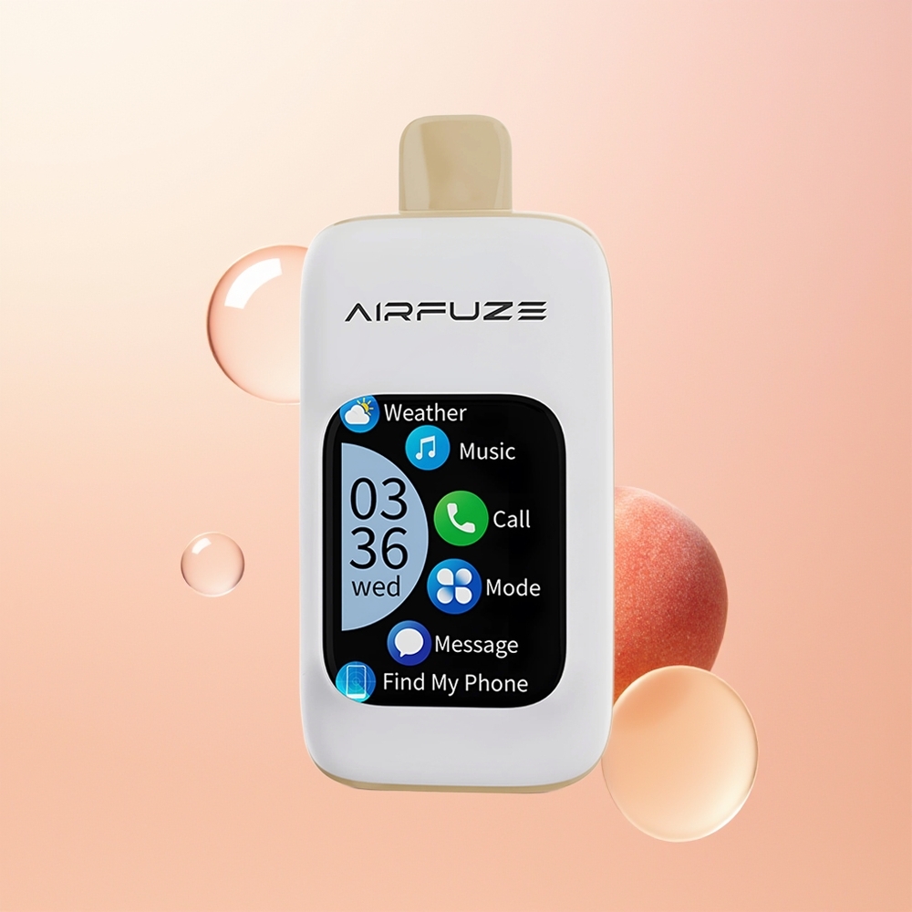 AirFuze Smart Pro 40000 خوخ عصيري بشاشة ذكية و 20 مل عصير إلكتروني