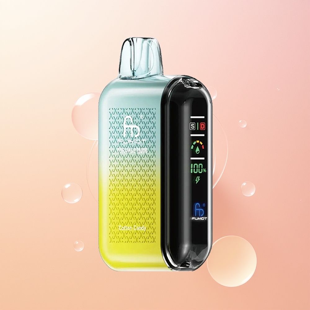 Fumot Tornado 20000 حلوى القطن المزدوجة الشبكية