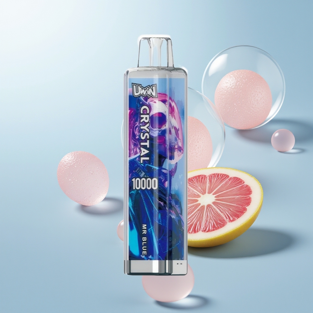 Uwin Crystal 10000 سيد الأزرق البلوري مع أضواء آر جي بي وشاحن سريع
