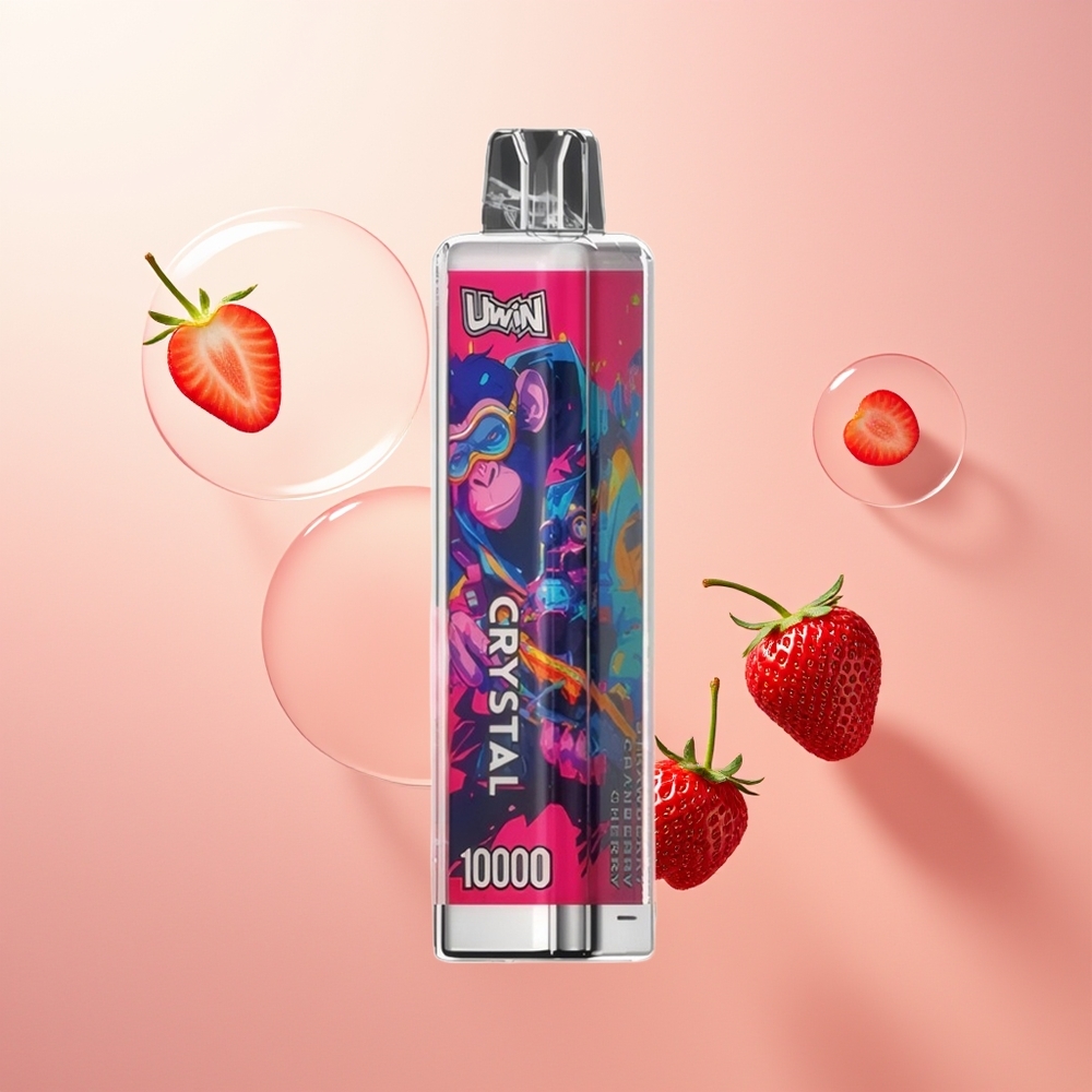 Uwin Crystal 10000 فراولة توت بري كرز مع أضواء RGB