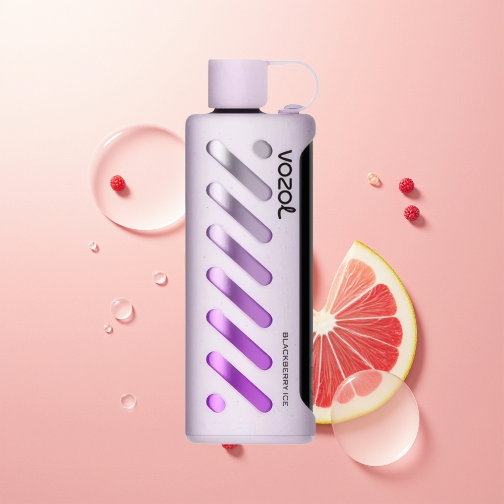 VOZOL Gear Shisha 25000 توت أسود مثلج بشريحة ذكية وبنكهات لذيذة