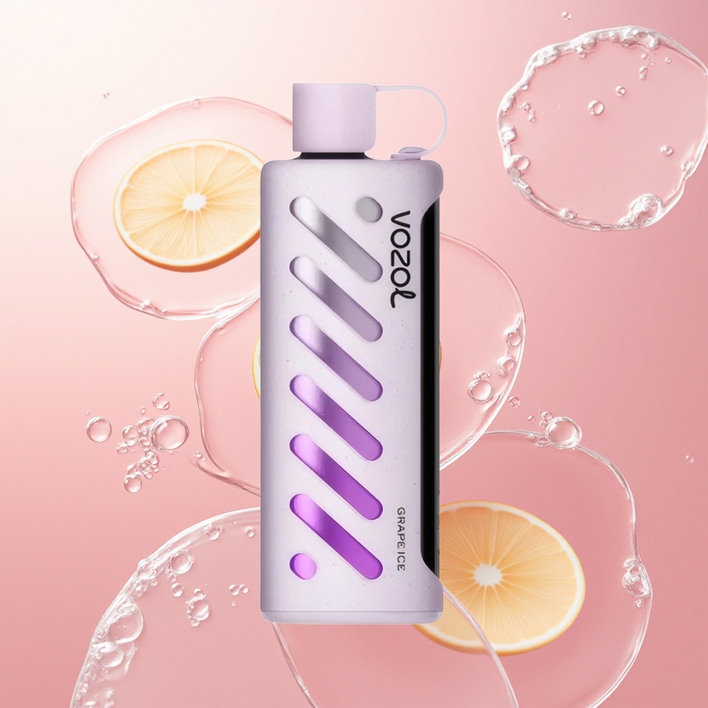 VOZOL Gear Shisha 25000 عنب الجليد مع تقنية S.i.L.C ونظام المزدوج